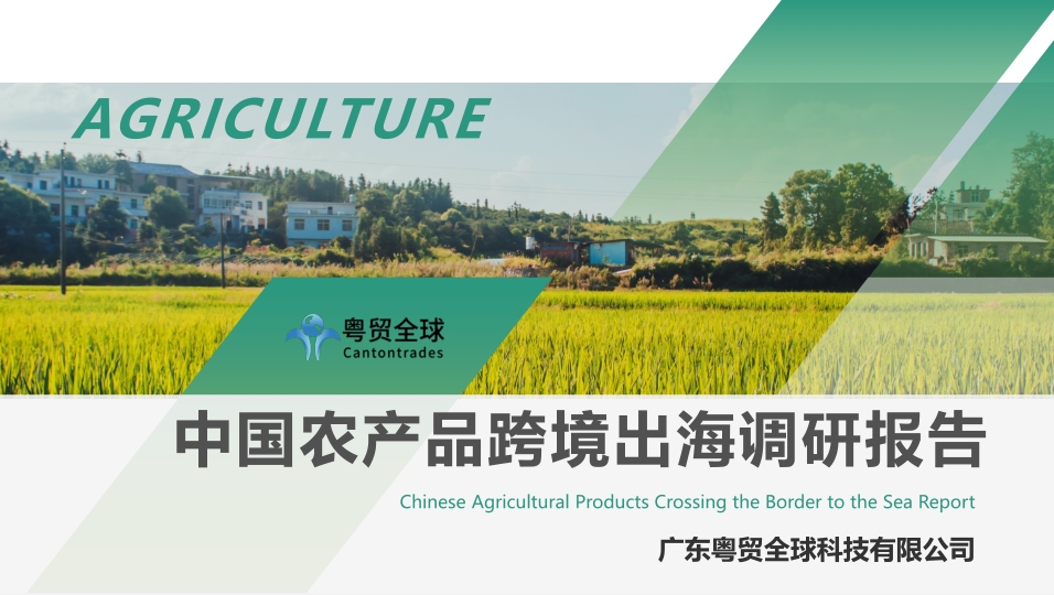 粤贸全球：中国农产品跨境出海调研报告